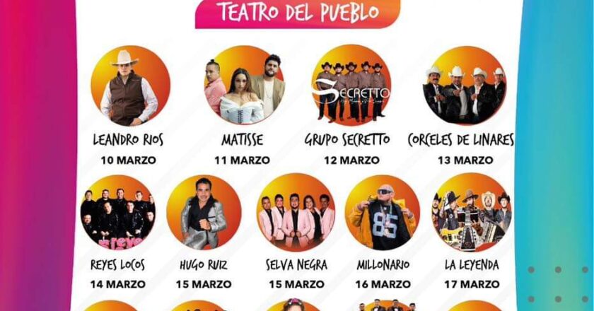 Feria de Reynosa presentará grandes estrellas en el Teatro del Pueblo