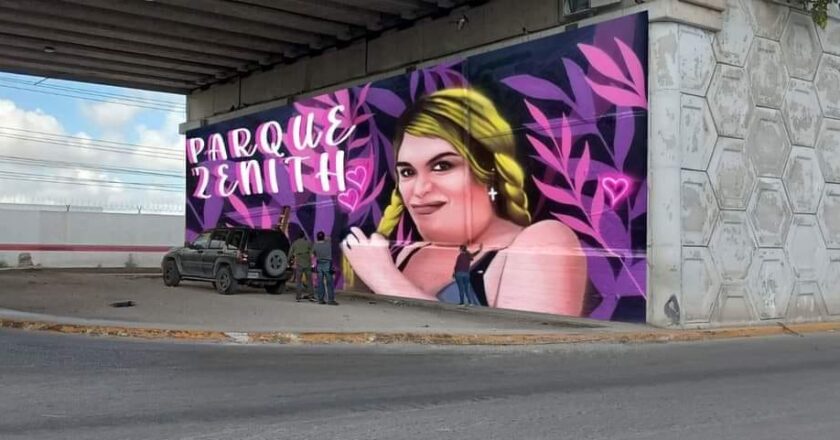 Hacen mural inclusivo en puente de Reynosa