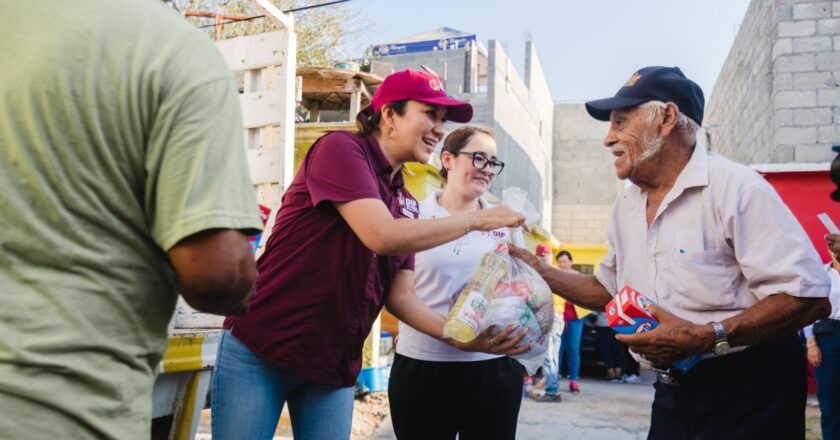 Entregó DIF Reynosa apoyos alimentarios a grupos de la comunidad