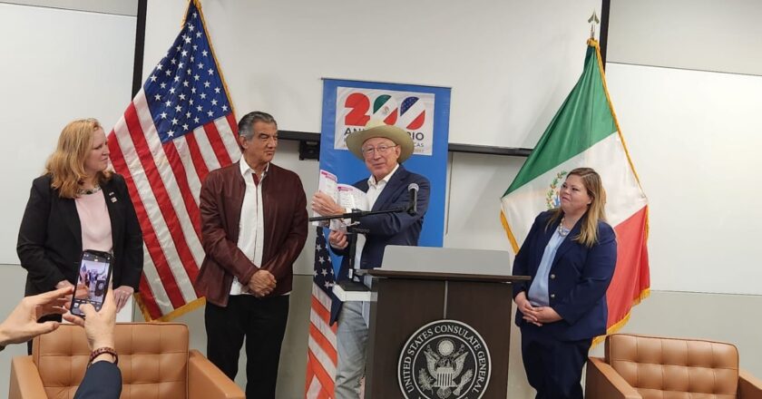 Américo y Ken Salazar fortalecen coordinación entre Tamaulipas y EEUU