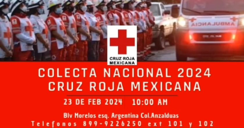 Prepara Cruz Roja su colecta anual