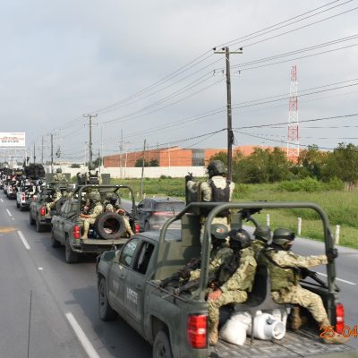 Llegan a Reynosa refuerzos militares